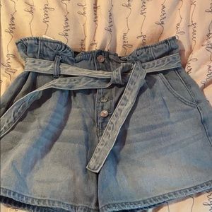 Denim shorts
